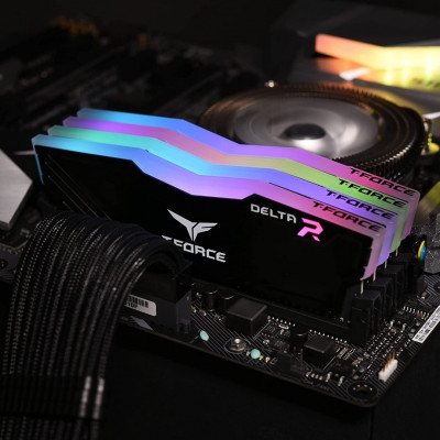 RAM DDR4 T-FORCE DELTA 16GB 3600 MHZ ARGB BLACK